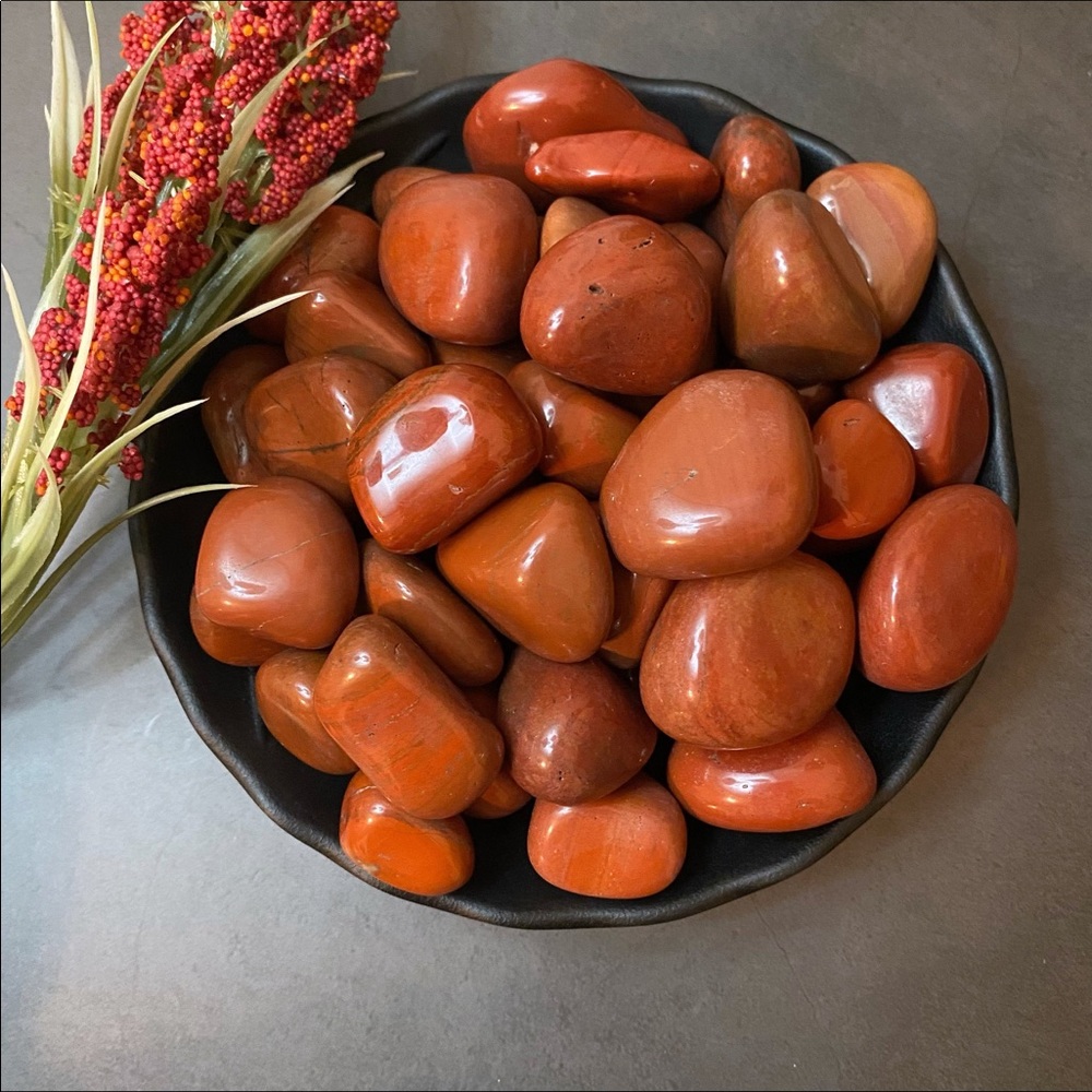 (2) Tumbled Peach Aventurine Stones